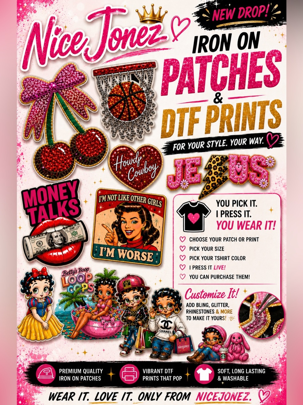 Custom Made Pieces sold and made by Me! Like this Flyer to be Notified